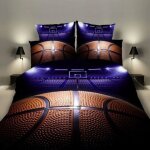 3pcs parure de lit 3d basketball imprime housse de couette et taie doreiller pour garçon les jeunes 200x200cm ... 3pcs parure de lit 3d basketball imprime housse de couette et taie doreiller pour garçon les jeunes 200x200cm ...