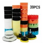 3pouces + 5pouces �ponge polissage 39pcs kit de polissage auto avec adaptateur de forage pour polisseuse ...