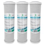 3x aquahouse ah - cto5 cartouches de filtre � eau en bloc de carbone de 10 po pour eau potable syst�mes ...