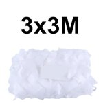 3x3m - renforcer blanc dissimulation maille camouflage filet militaire pour jardin pergola ombrage gazebo ...