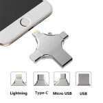 4 en 1 cl� usb 128go otg 3. 0 lecteur de carte m�moire pour iphone android huawei samsung
