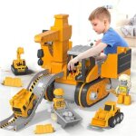 Jouet camion de transport fille garcon 3 4 5 6 + ans camion de construction avec 4 voituresdmontable ...