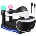 4 en 1 psvr pr�sentoir de charge avec support pour casque de stockage playstation vr chargeur 2 contr�leurs ...