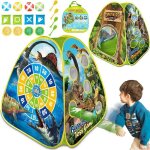 4 en 1 tente de dinosaure pour enfants intrieur extrieur pop - up avec jeu de lancer de sac de haricots ...