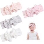 4 bandeau bebe fille naissance noeud bandana bowknot nylon accessoires turban cheveux bandeau nouveau ...