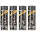 Spray de peinture - noname - noir mat - 4 bombes - pour jantes et enjoliveur - voiture Spray de peinture - noname - noir mat - 4 bombes - pour jantes et enjoliveur - voiture