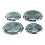 4 cache plaques de cuisson en inox 2 x 17 cm + 2 x 21 cm 4 cache plaques de cuisson en inox 2 x 17 cm + 2 x 21 cm