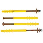 4 chevilles fixation de chauffe - eau sp�cial plaque de platre + polystyr�ne 240 mm 300518 ing fixation ...