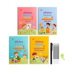 4 ecriture calligraphy en fran�ais enfantsmagic book cahier effacable livre de pratique d�criture r�utilisable ...