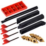 4 ensembles outils de tournage cnc s12m - sducr07 + 10 lames en carbure dcmt070204 4 ensembles outils de tournage cnc s12m - sducr07 + 10 lames en carbure dcmt070204