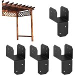 4 �querres pour toit de pergola connecteur de poutre porteuse haute r�sistance usage ext�rieur multiple ...