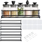 4 �tag�res de cuisine �tag�re � �pices murale �tag�re de rangement pour salle de bain auto - adh�sive ...