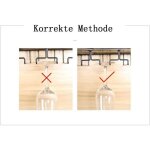 4 fente support � verre � vin suspendu porte - verres � vin en m�tal avec vis de montage 40 x 22. 5 x ...