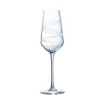 4 fltes  champagne 21cl intense - cristal darques - cristallin moderne