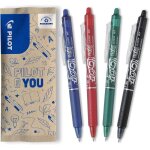 4 frixion ball clicker - encre gel effa�able - stylo roller rechargeable r�tractable et ergonomique - ...