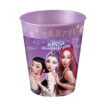 4 gobelets en plastique r�utilisables k - pop demon hunters 250 ml