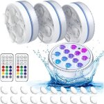 4 lampes de plonge  led la lampe de piscine  led a 13 perles led 4 ventouses des aimants croiss 16 ...