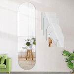 4 parties 30cm x 30cm grand miroir mural adhesif acrylique miroir mural autocollant sans cadre miroir ...