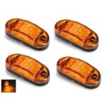 4 pcs 24v led orange feux de gabarit position lat�ral 2 smd feux lat�raux pour camion remorque fourgon ...