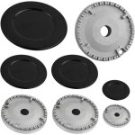 4 pcs chapeaux de brleurs brleur cuisinire  gaz chapeau de couronne de brleur  gaz pour plaques ...