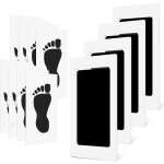4 pcs kit empreinte pieds et mains b�b� empreintes b�b� avec 8 cartes dimpression tampon encreur sans ...