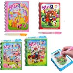 4 pcs livre de coloriage peinture magique a leau  enfant magic water book rutilisable avec stylo doodle ...