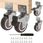 4 pcs roulette pivotante avec style l plaque roulettes pivotantes 50mm roulettes industrielles capacité ... 4 pcs roulette pivotante avec style l plaque roulettes pivotantes 50mm roulettes industrielles capacité ...