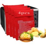 Sac de cuisson pour pommes de terre pour micro - ondes - folaya - 4 pcs - gain de temps et efficacit� ...