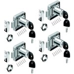 4 pcs serrure de tiroir de bureau serrure de meuble  cylindre utilisation pour fermer des placards tiroir ...