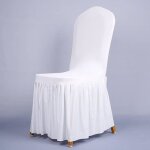 4 pcsuniverselle housse de chaise lastiquejupe extensible pour dcoration de chaisepour mariage crmonie ...