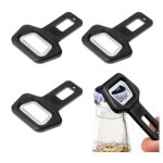 4 pi�ces 2 en 1 boucle de cei - de s�curit� decapsuleur clip de boucle de ceinture voitureouvre bouteille ...
