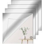4 pices 30 x 30 cm miroir mural autocollant antidflagrant carrs flexible miroir acrylique adhsif ...