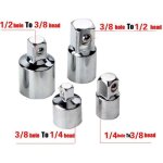 4 pices - adaptateur de cliquet  douille pour cl  cliquet convertisseur 1 - 4 3 - 8 1 - 2 cr v pouces ...