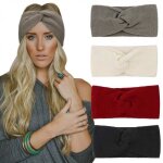 4 pi�ces bandeau cheveux pour femme bandeaux hiver serre - t�te tricot� oreille r�chauffeur chaud nou� ...