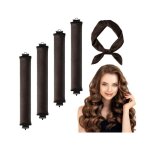 Bigoudis sans chaleur - femme - 4 pices - boucles naturelles - charpe inclus - confort optimal