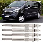 4 pi�ces bougie de pr�chauffage 7700100558 convient pour renault clio kangoo trafic - chd