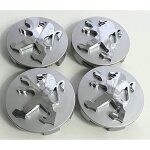 4 pi�ces cache - moyeux pour peugeot 108 208 2008 308 3008 4008 508 5008 60mm centre de jante capuchons ...