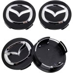 4 pi�ces capuchon de centre de roue pour mazda 3 56mm enjoliveurs auto centre de roue de voiture caches ...