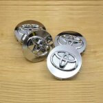 4 pi�ces centre de roue toyota argent brillant 62mmcache - moyeu avec logo pour toyota corolla vios reiz ...