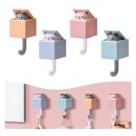 4 pièces crochet de manteau adhésif créatif crochets muraux pour animaux enfants pour manteau serviette ... 4 pièces crochet de manteau adhésif créatif crochets muraux pour animaux enfants pour manteau serviette ...