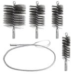 4 pi�ces kit de ramonage poils forts grande facilit� dutilisation brosse kit ramonage poele pellet 30mm ...