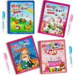 4 pices livre de dessin magique de leau magic water book rutilisable livre de coloriage a l?eau avec ...