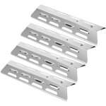 Plaques chauffantes pour gril - durable - acier inoxydable - 4 pices - compatible avec plusieurs modles ...