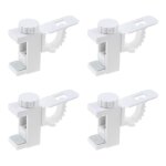 4 pices support de support de pince porte - rideaux support de support pince porte - rideaux barre transversa ...