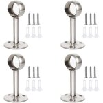 4 pi�ces support de tringle a rideau support barre penderie bracket pour tringle � rideau suspendre des ...