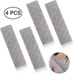 Coussin de ceinture de scurit - auto - 4 pices - confortable - noir - protection paules