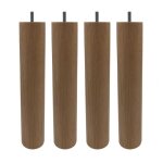 4 pieds cylindriques bois naturel 30 cm - naturel - fabriqu en france - someo