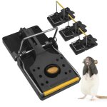 4 pi�ges � rats xxl r�utilisables - m�canisme sensible pour maison et ext�rieur