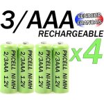 4 pile accu batterie 2 - 3aaa rechargeable 400mah 1. 2v nimh ni - mh pkcell #6 4 pile accu batterie 2 - 3aaa rechargeable 400mah 1. 2v nimh ni - mh pkcell #6