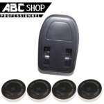 4 pile accu batterie rechargeable cr2450 lir2450 3. 6v lir cr 2450 pile bouton 40mah + chargeur